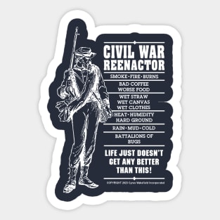 Civil War Reenactor Sticker